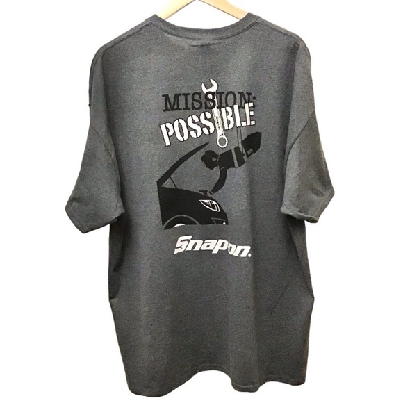 Snap-On NWT T Shirt 2XL Men’s Tee Gray Tools Mechanic New With Tags - Picture 1 of 6